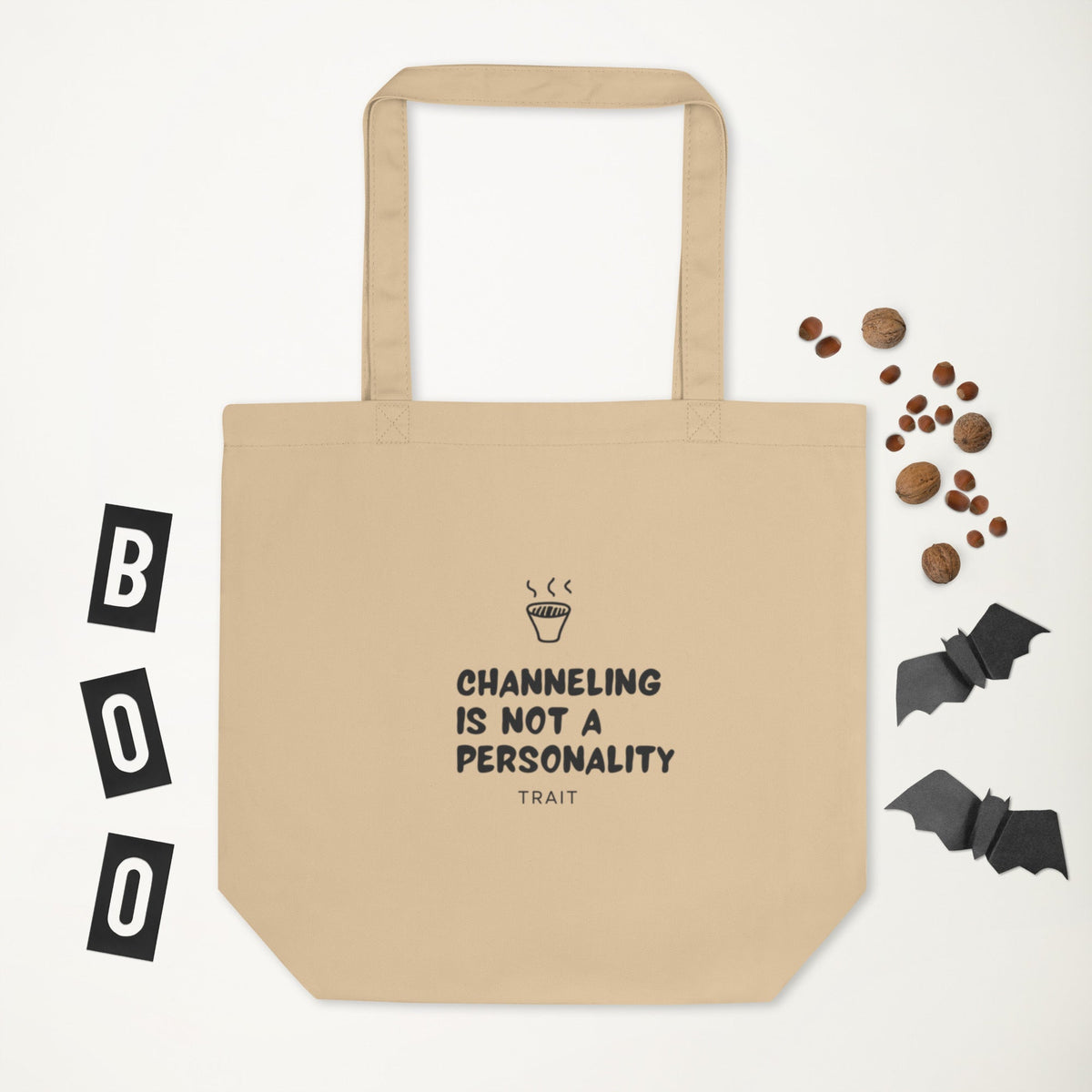 Channeling tote back view
